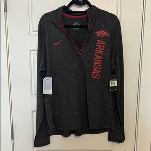 NWT Nike Arkansas Razorbacks Quarter-Zip Pullover